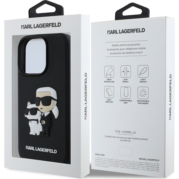 Karl-Lagerfeld-PU-Saffiano-Karl-and-Choupette-kryt-pro-iPhone-16-Pro-Max-cerny