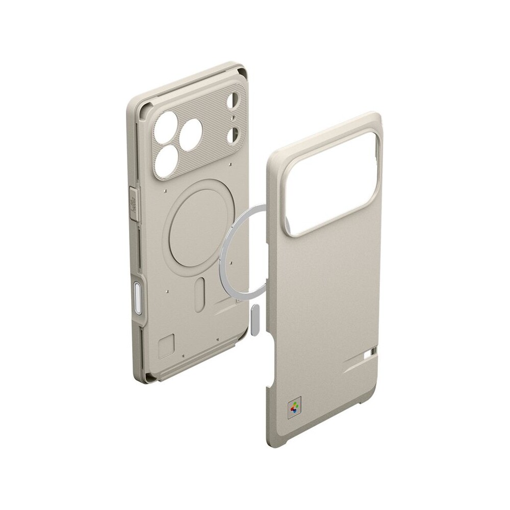 Spigen-Classic-LS-MagSafe-kryt-iPhone-17-Pro-Macintosh-128K-stone