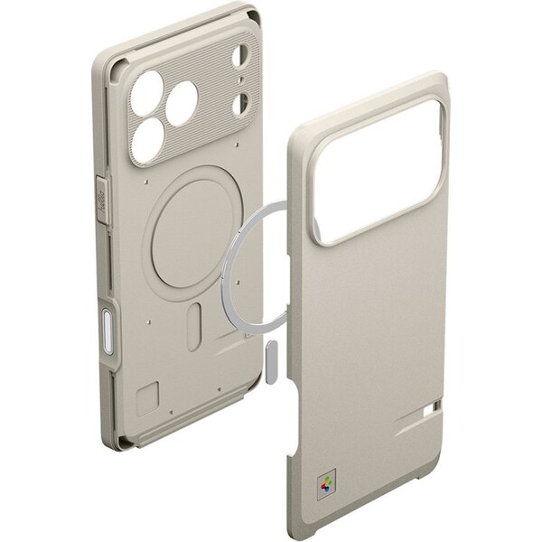 Spigen-Classic-LS-MagSafe-kryt-iPhone-17-Pro-Macintosh-128K-stone