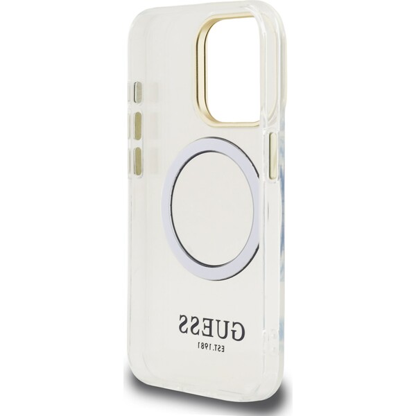 Guess-IML-Gold-Outline-Stand-Camera-Frame-MagSafe-kryt-iPhone-15-Pro-ciry