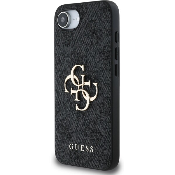 Guess-PU-4G-Metal-Logo-kryt-iPhone-17e-16e-sedy