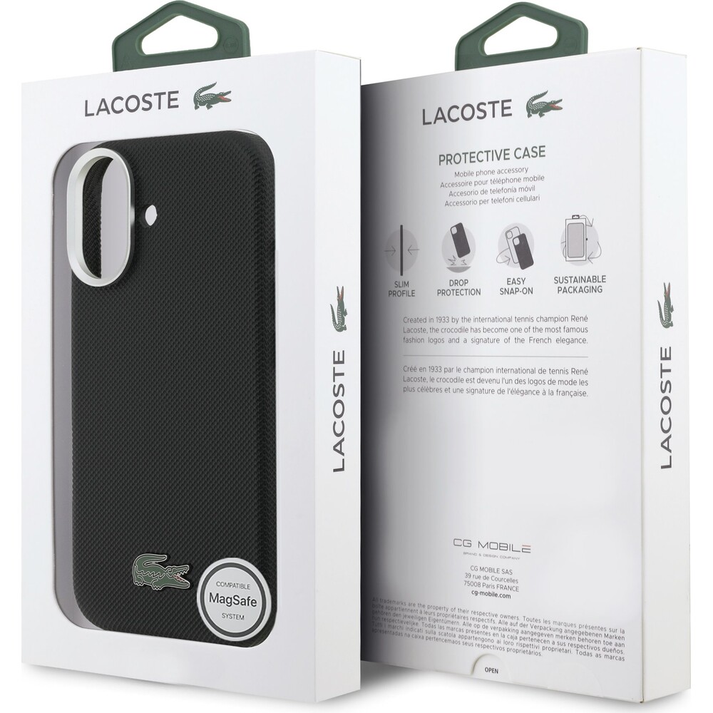 Lacoste-PVC-Iconic-Petit-Pique-Metal-Logo-MagSafe-kryt-iPhone-17-cerny