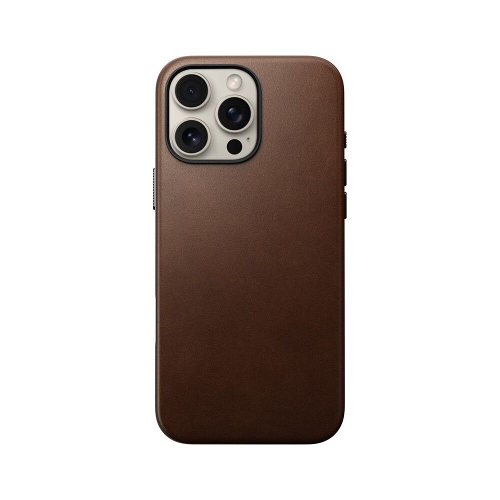 Nomad-Traditional-Leather-Case-MagSafe-kryt-iPhone-16-Pro-Max-hnedy