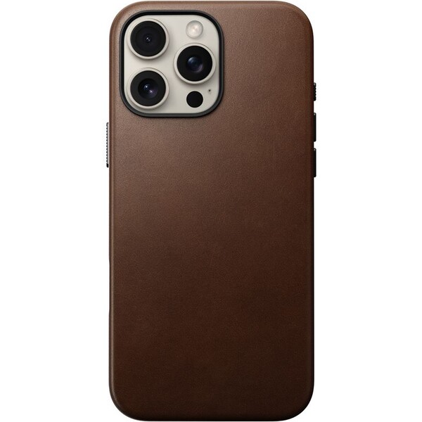 Nomad-Traditional-Leather-Case-MagSafe-kryt-iPhone-16-Pro-Max-hnedy