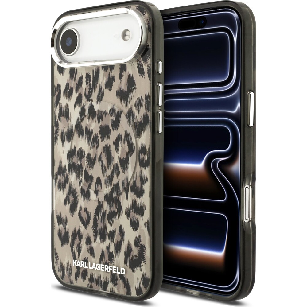 Karl-Lagerfeld-IML-Leopard-MagSafe-Zadni-Kryt-pro-iPhone-Air-hnedy