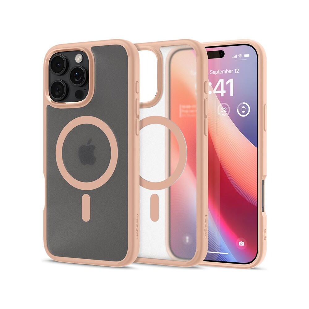 Spigen-Ultra-Hybrid-MagSafe-kryt-iPhone-16-Pro-frost-rose-titanium