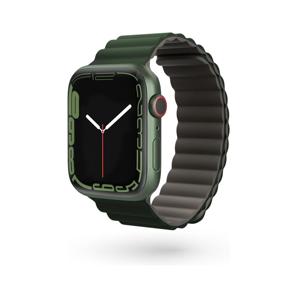 Epico-Watch-Strap-Magnetic-pro-Apple-Watch-38-40-41mm-seda-zelena