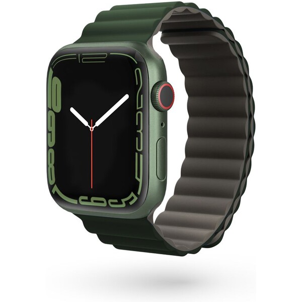 Epico-Watch-Strap-Magnetic-pro-Apple-Watch-38-40-41mm-seda-zelena