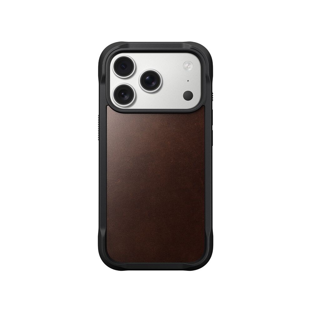 Nomad-Rugged-Leather-Case-Horween-MagSafe-kozeny-kryt-iPhone-17-Pro-Rustic-Brown