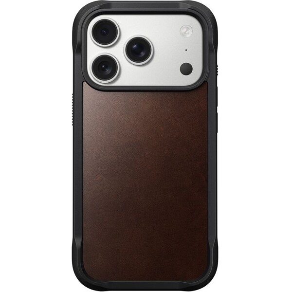 Nomad-Rugged-Leather-Case-Horween-MagSafe-kozeny-kryt-iPhone-17-Pro-Rustic-Brown