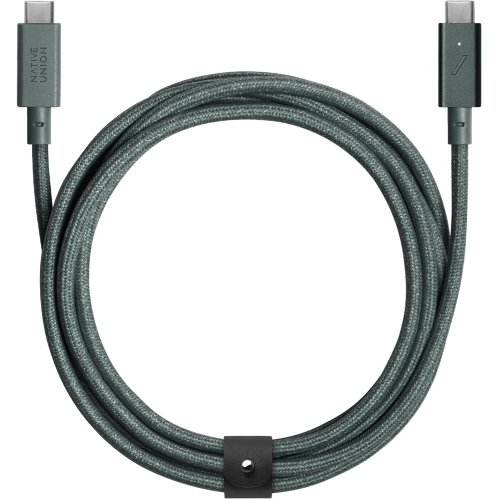 Native-Union-Belt-Cable-Pro-USB-C-USB-C-napajeci-kabel-240W-2-4m-green