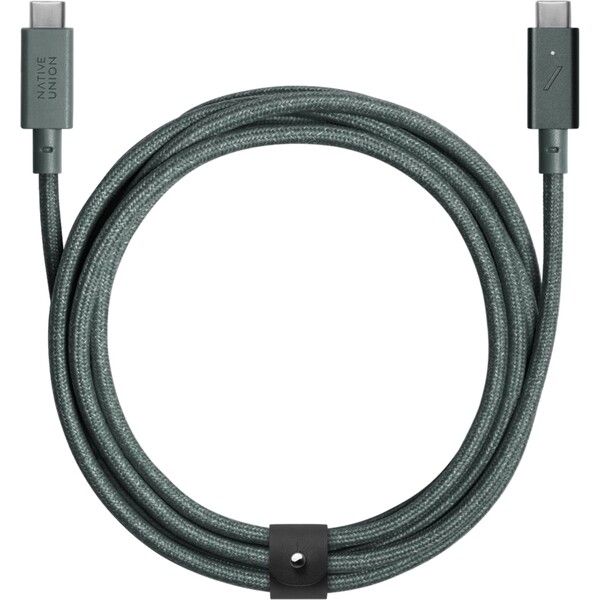 Native-Union-Belt-Cable-Pro-USB-C-USB-C-napajeci-kabel-240W-2-4m-green