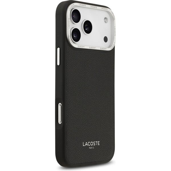 Lacoste-PU-Leather-Champs-Elysees-MagSafe-kryt-iPhone-17-Pro-Max-cerny