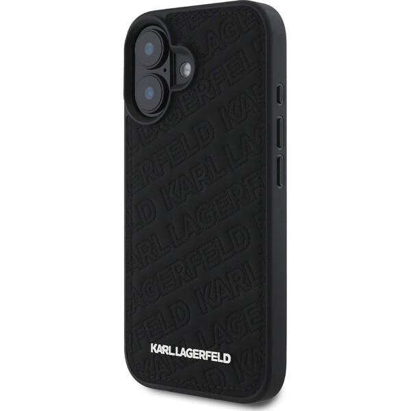 Karl-Lagerfeld-PU-Quilted-Pattern-kryt-pro-iPhone-16-cerny