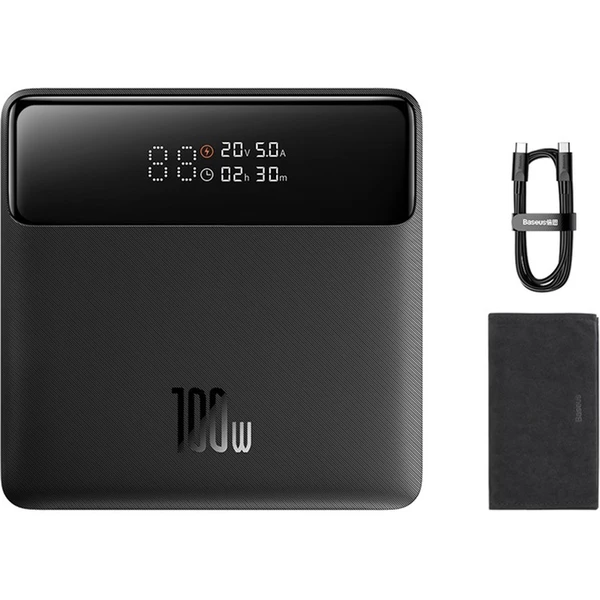 Baseus Blade powerbanka 20000mAh 100W s digitálním displejem a kabelem USB-C/USB-C bílá - Powerbanky - Obrázek 54AE000N01