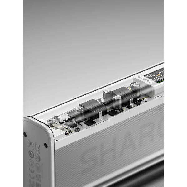 SHARGE-Shargeek-140W-powerbanka-20000-mAh-LCD-stribrna