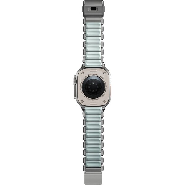 Nomad-Stratos-Band-FKM-reminek-Apple-Watch-45-46-49mm-Natural-Titanium-Icy-Blue