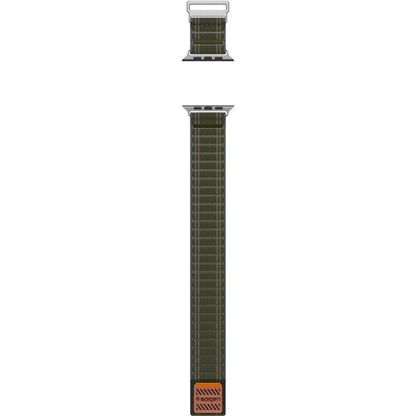 Spigen-Fabric-Band-reminek-hook-and-loop-Apple-Watch-49-46-45-44mm-zeleny