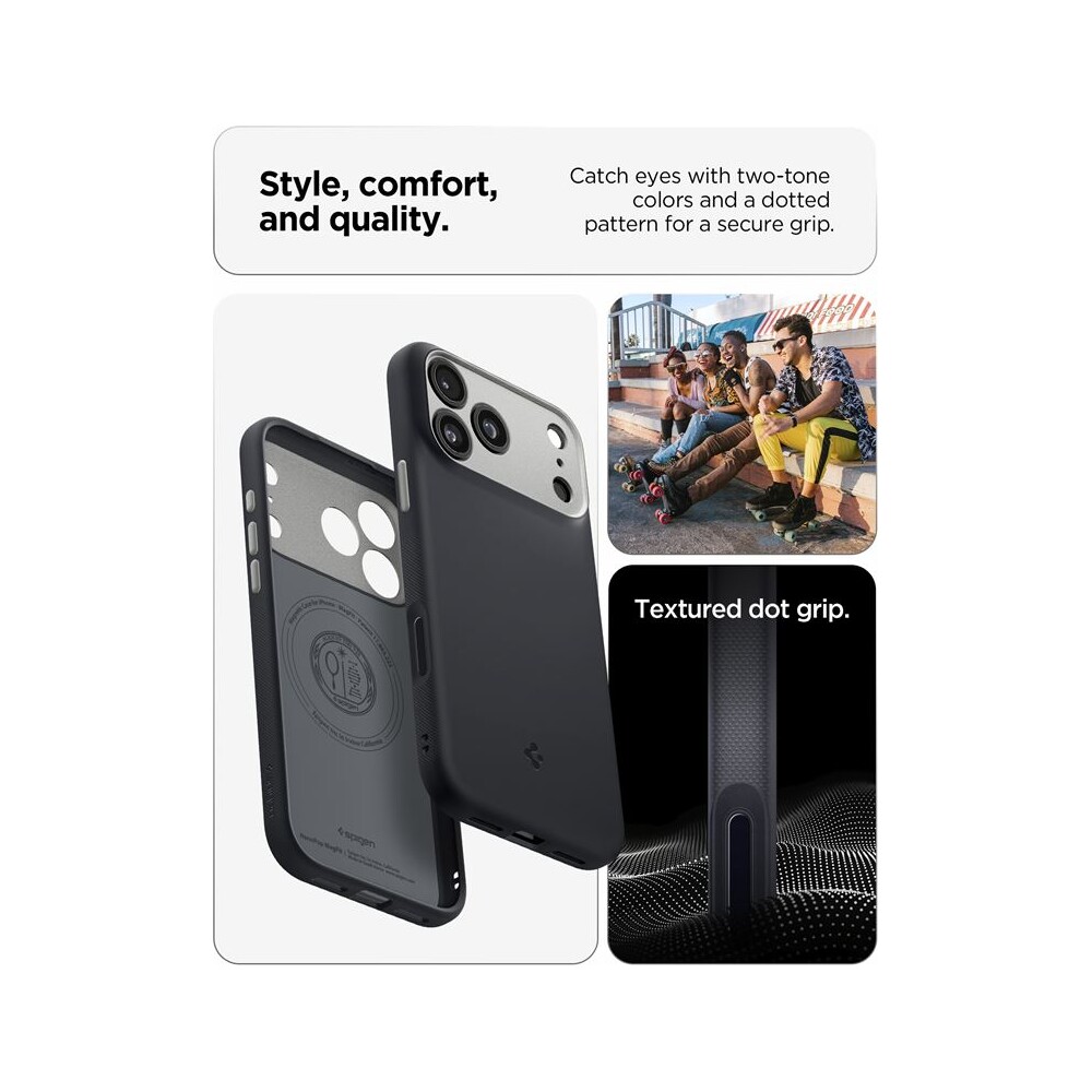 Spigen-Nano-Pop-MagSafe-kryt-iPhone-17-Pro-Max-black-sesame
