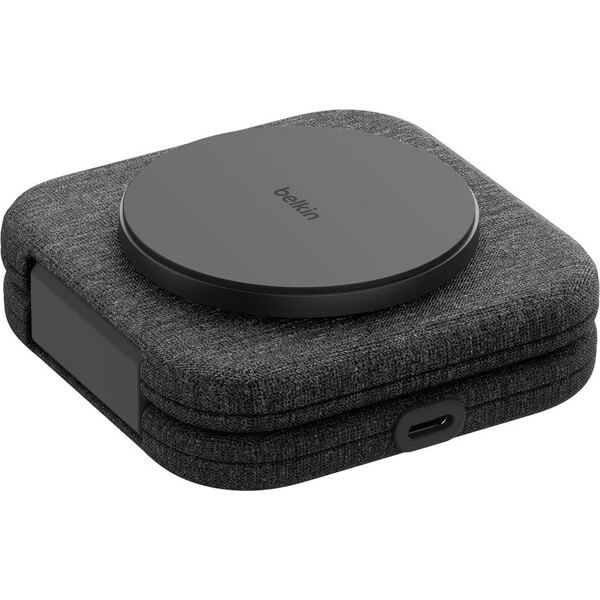 Belkin-BOOST-CHARGE-PRO-Qi2-15W-2v1-Bezdratova-MagSafe-cestovni-podlozka-pro-iPhone-Apple-Watch-Air