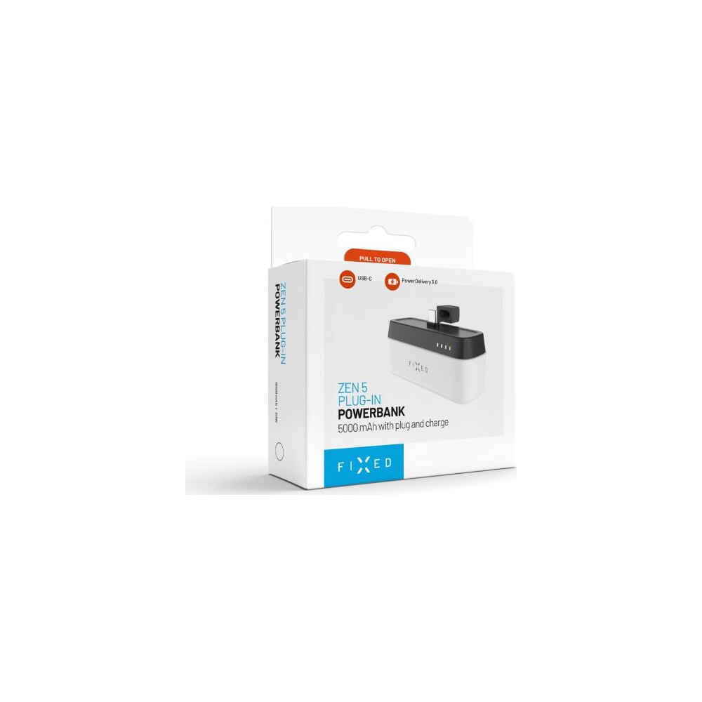 FIXED-Zen-5-Plug-in-powerbanka-PD-20W-5000-mAh-bila