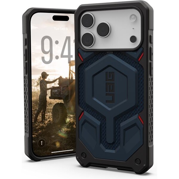 UAG-Monarch-Pro-MagSafe-Kevlar-kryt-iPhone-17-Pro-Max-tmave-modry