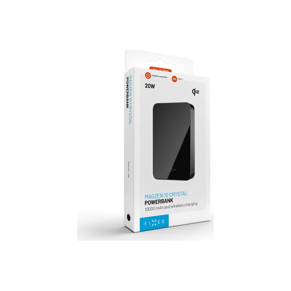FIXED-MagZen-10-Crystal-MagSafe-Qi2-powerbanka-10000mAh-cerna
