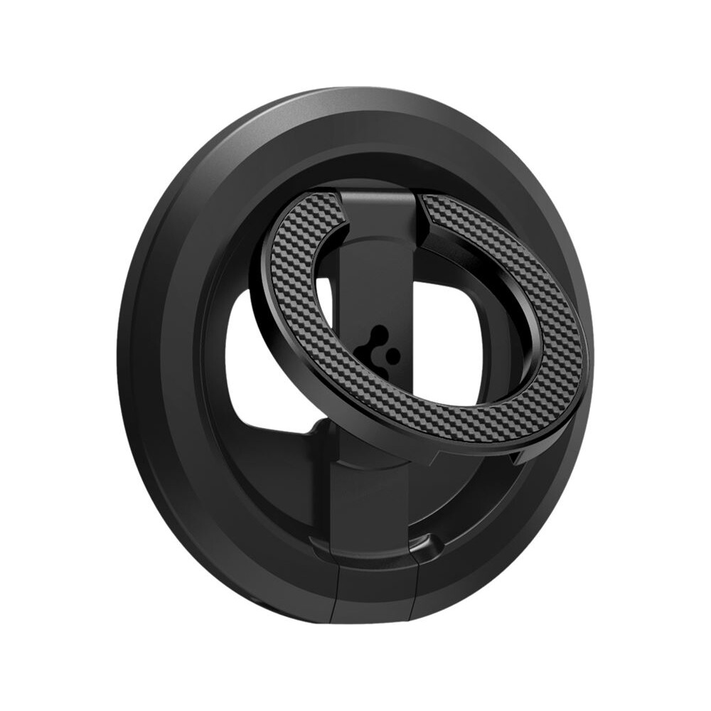 Spigen-O-Mag-Magnetic-Phone-Holder-MagSafe-stojanek-cerny