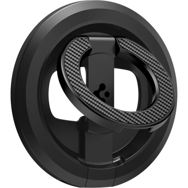 Spigen-O-Mag-Magnetic-Phone-Holder-MagSafe-stojanek-cerny