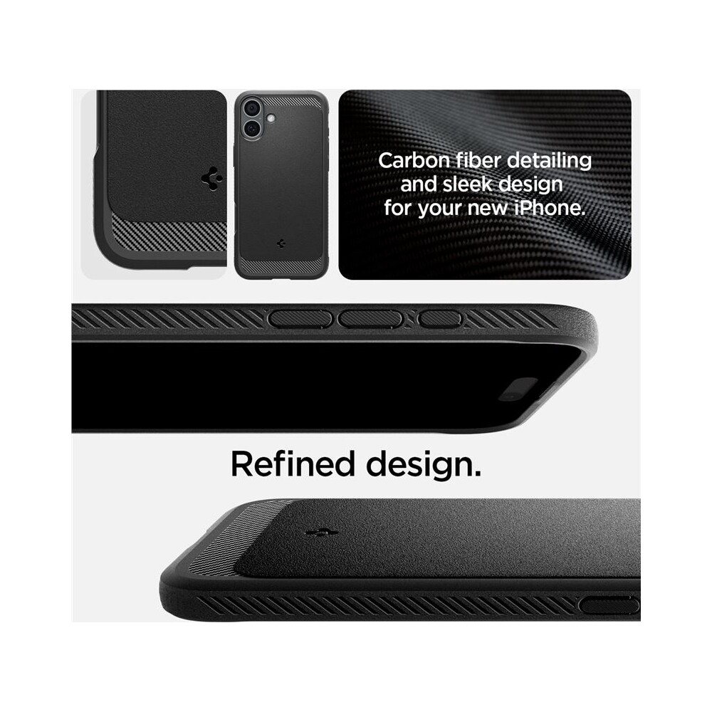 Spigen-Rugged-Armor-MagSafe-kryt-iPhone-16-matte-black