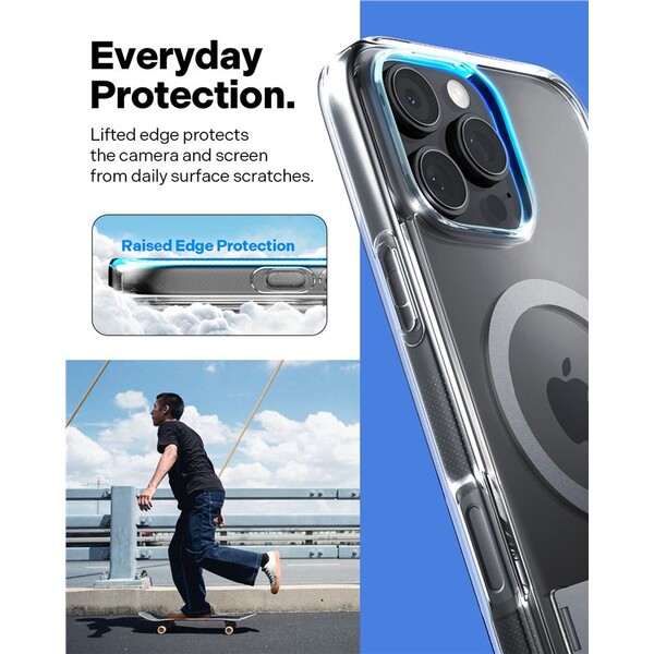 Spigen-Caseology-Capella-MagSafe-Kickstand-kryt-iPhone-16-Pro-clear-gray