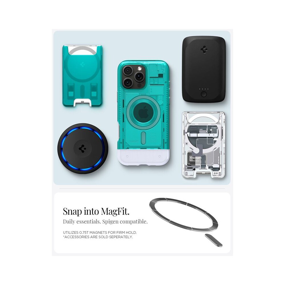 Spigen-Classic-C1-MagSafe-kryt-iPhone-16-Pro-bondi-blue