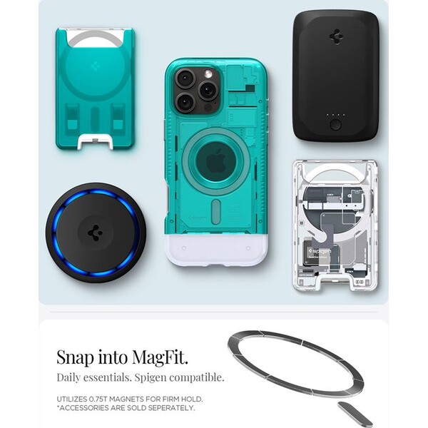 Spigen-Classic-C1-MagSafe-kryt-iPhone-16-Pro-bondi-blue