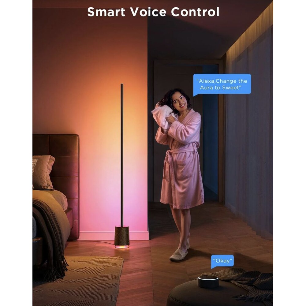 Govee-Lyra-RGBICWW-Pro-LED-lampa-s-reproduktorem-cerna
