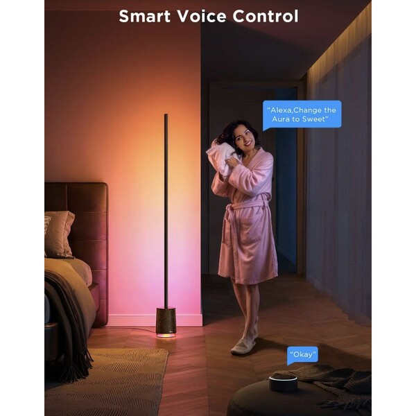 Govee-Lyra-RGBICWW-Pro-LED-lampa-s-reproduktorem-cerna