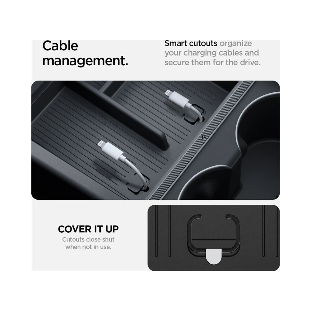 Spigen-Console-Organizer-Bottom-organizer-Tesla-Model-3-2024-cerny