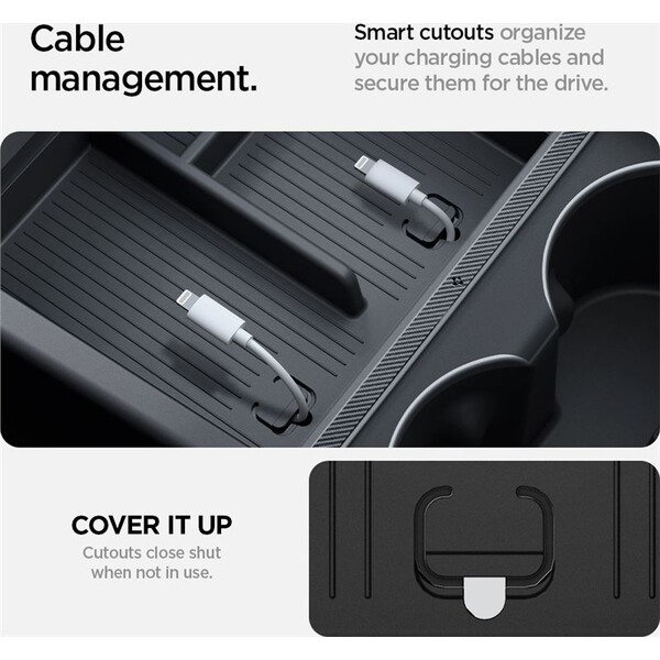 Spigen-Console-Organizer-Bottom-organizer-Tesla-Model-3-2024-cerny