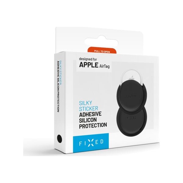 FIXED-Silky-Sticker-silikonove-nalepovaci-pouzdro-pro-Apple-AirTag-2-ks-cerne