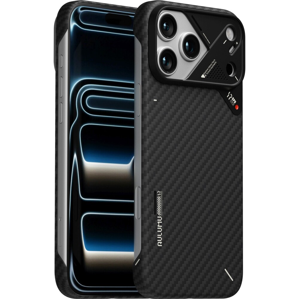 Aulumu-A17-Aramid-Fiber-MagSafe-kryt-iPhone-17-Pro-Max-Black