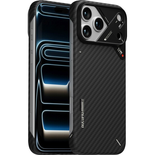 Aulumu-A17-Aramid-Fiber-MagSafe-kryt-iPhone-17-Pro-Max-Black