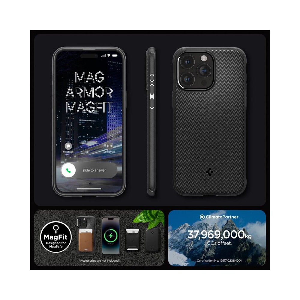 Spigen-Mag-Armor-MagFit-kryt-iPhone-15-Pro-matne-cerny