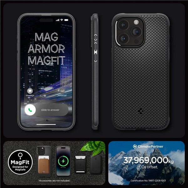 Spigen-Mag-Armor-MagFit-kryt-iPhone-15-Pro-matne-cerny