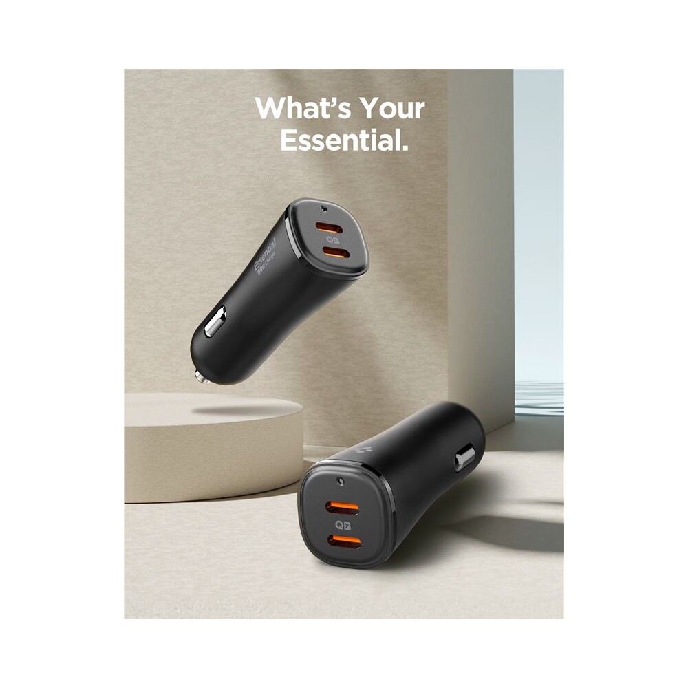 Spigen-Essential-50W-nabijecka-do-auta-cerna