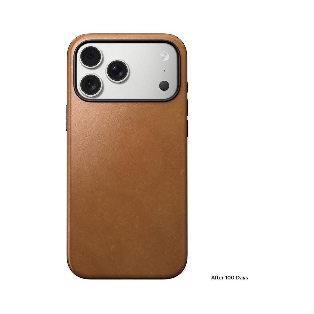 Nomad-Modern-Leather-Case-MagSafe-kozeny-kryt-iPhone-17-Pro-Max-English-Tan