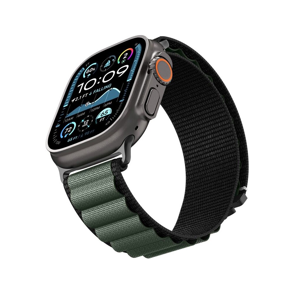 Spigen-Fabric-Band-hook-reminek-Apple-Watch-49-46-45-44mm-cerny-zeleny