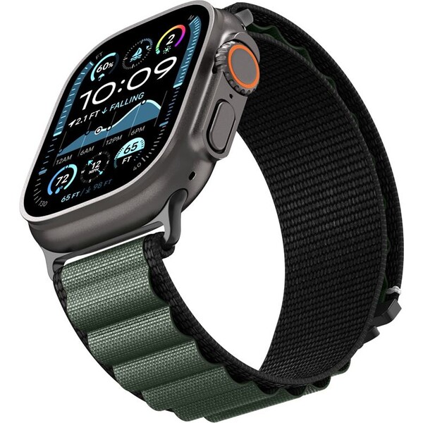 Spigen-Fabric-Band-hook-reminek-Apple-Watch-49-46-45-44mm-cerny-zeleny