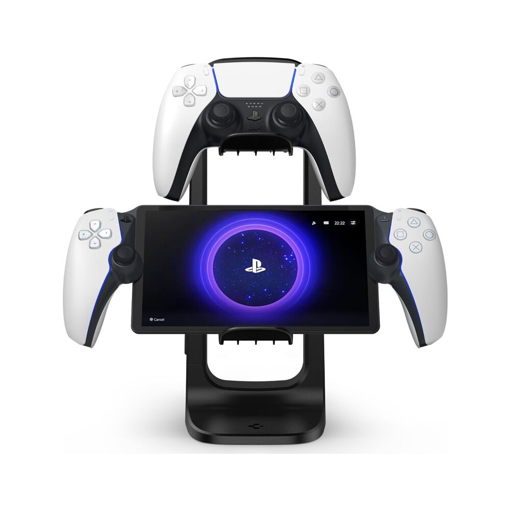Spigen-VG400-Univerzalni-stojan-pro-herni-ovladace-a-sluchatka-cerny