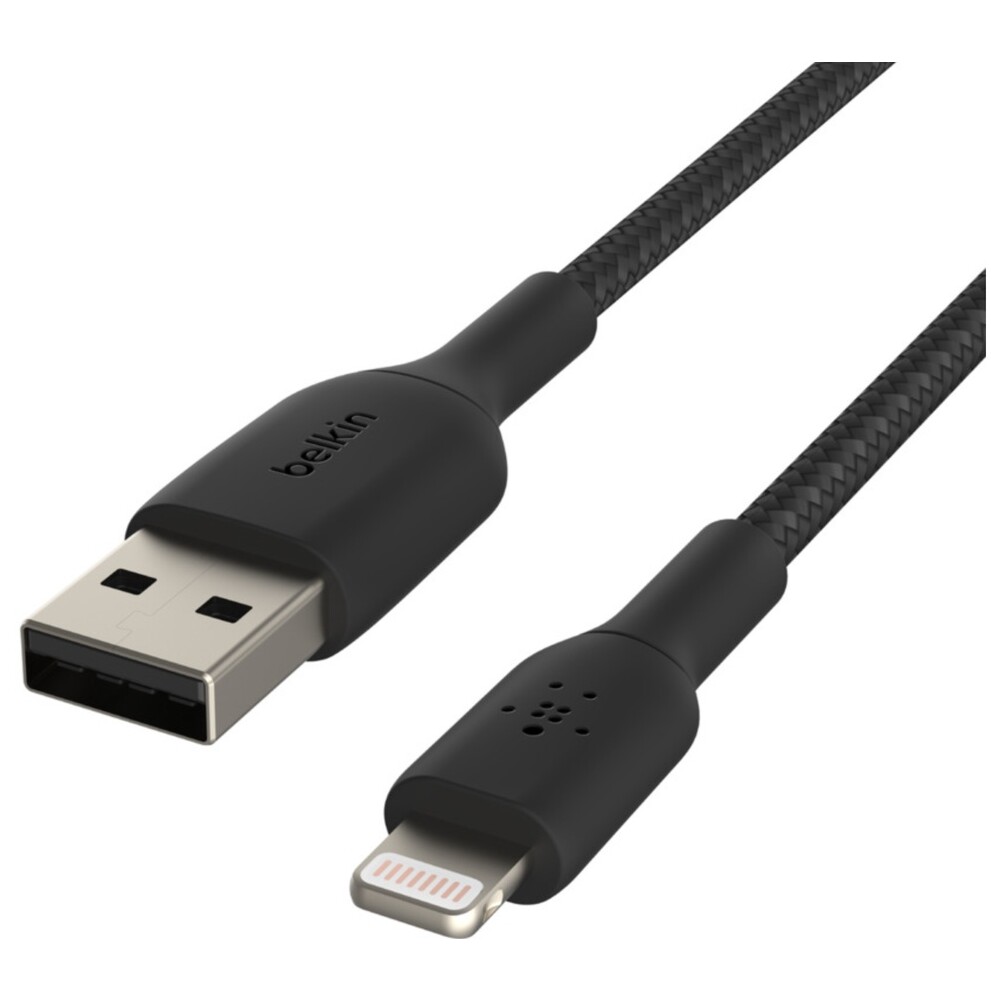 Belkin-BOOST-Charge-Braided-Lightning-USB-A-napajeci-kabel-2m-cerny