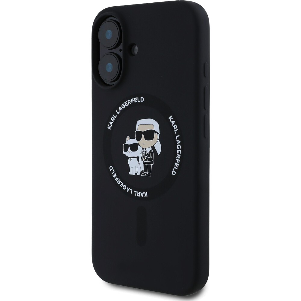 Karl-Lagerfeld-Liquid-Silicone-Karl-and-Choupette-MagSafe-kryt-iPhone-16-cerny
