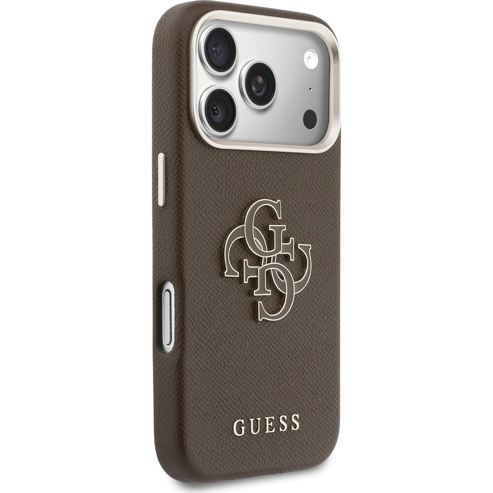 Guess-PU-Resin-Logo-kryt-iPhone-17-Pro-Max-hnedy